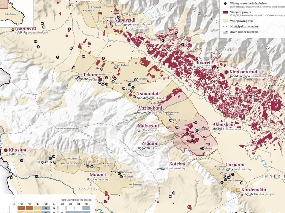 Map preview: Wine Map of Kakheti